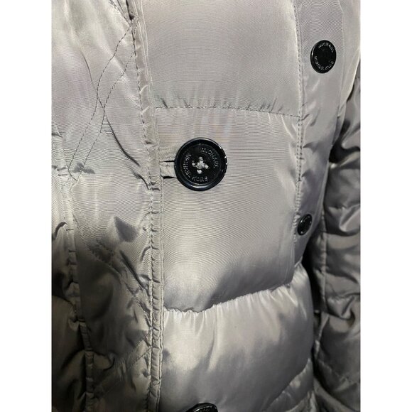 Michael Kors Puffer Coat Size Large Gray Womens Hooded Grey Polyester - Picture 14 of 16